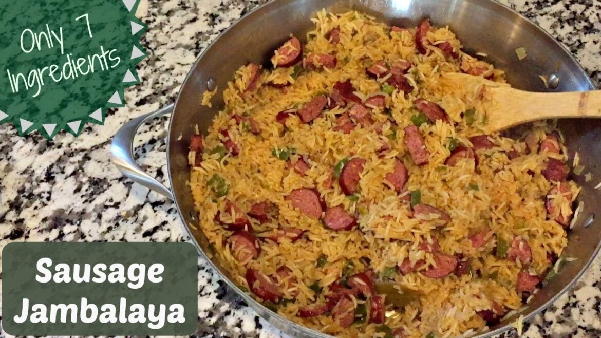 SAUSAGE JAMBALAYA :: ONLY 7 INGREDIENTS :: COOK WITH ME SAUSAGE JAMBALAYA :: ONLY 7 INGREDIENTS :: COOK WITH ME