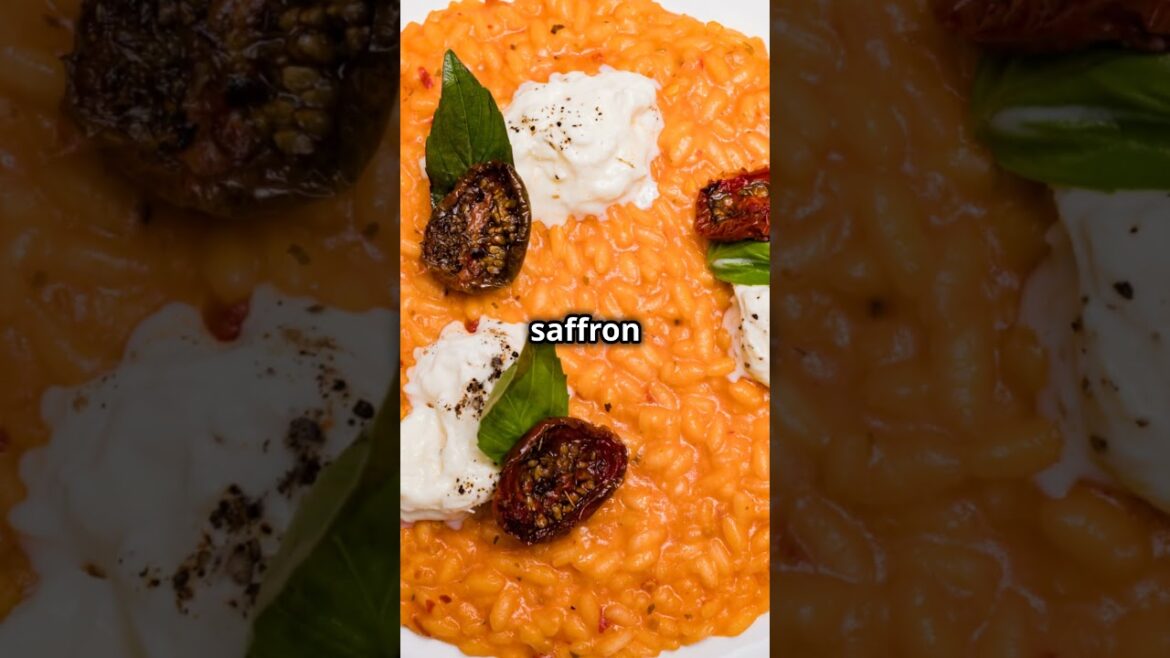RISOTTO ALLA MILANESE FOR BEGINNERS -Ingredients & Instructions in description-#italiancooking