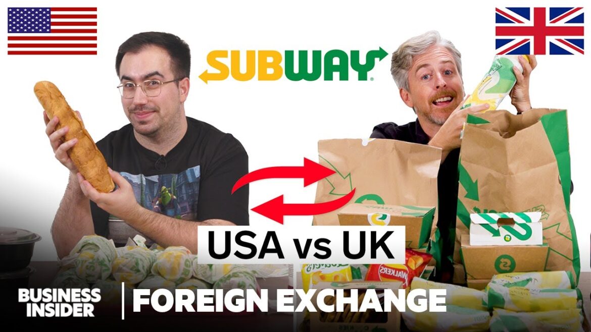 US vs UK Subway | Foreign Exchange | Food Wars | Insider Food US vs UK Subway | Foreign Exchange | Food Wars | Insider Food