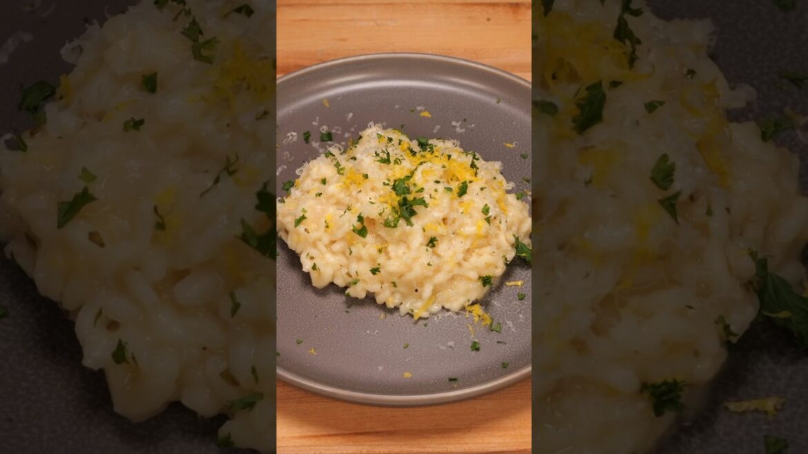 Easy Lemon Risotto #shorts #rice #dinnerideas #fyp #delicious