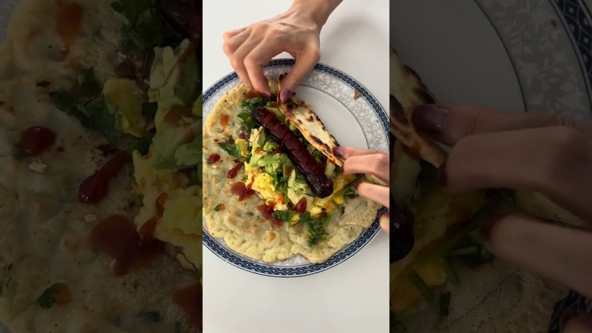 Homemade Sausage and Egg Breakfast Wrap