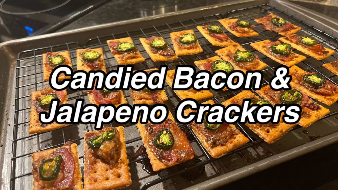Candied Bacon Crackers, a Delicious Snack - Twisted Mikes