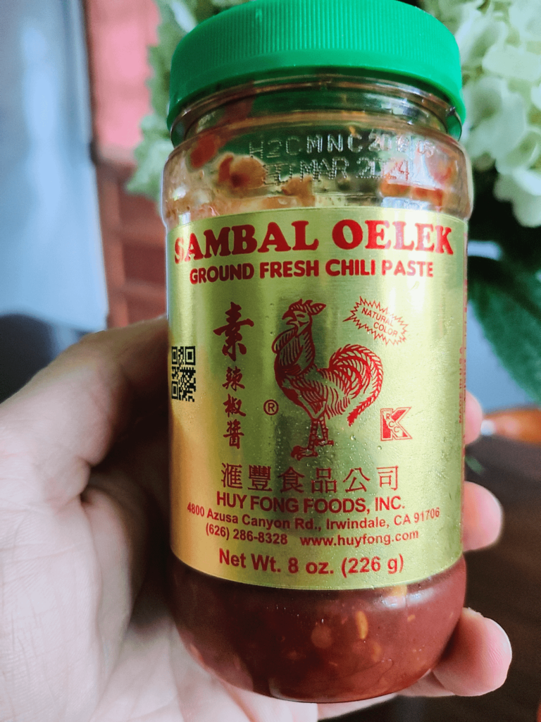 Forgot I had this in the fridge. Definitely a good kick to add to some fried rice.