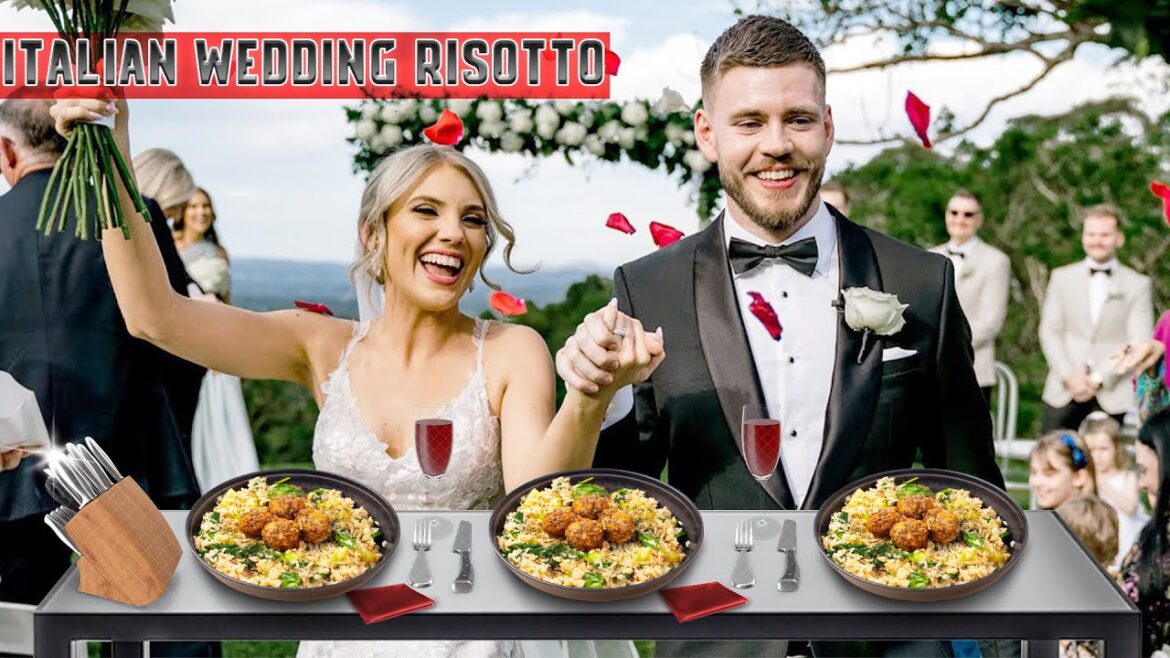 Italian Wedding Risotto A Hearty Meatball and Spinach Delight