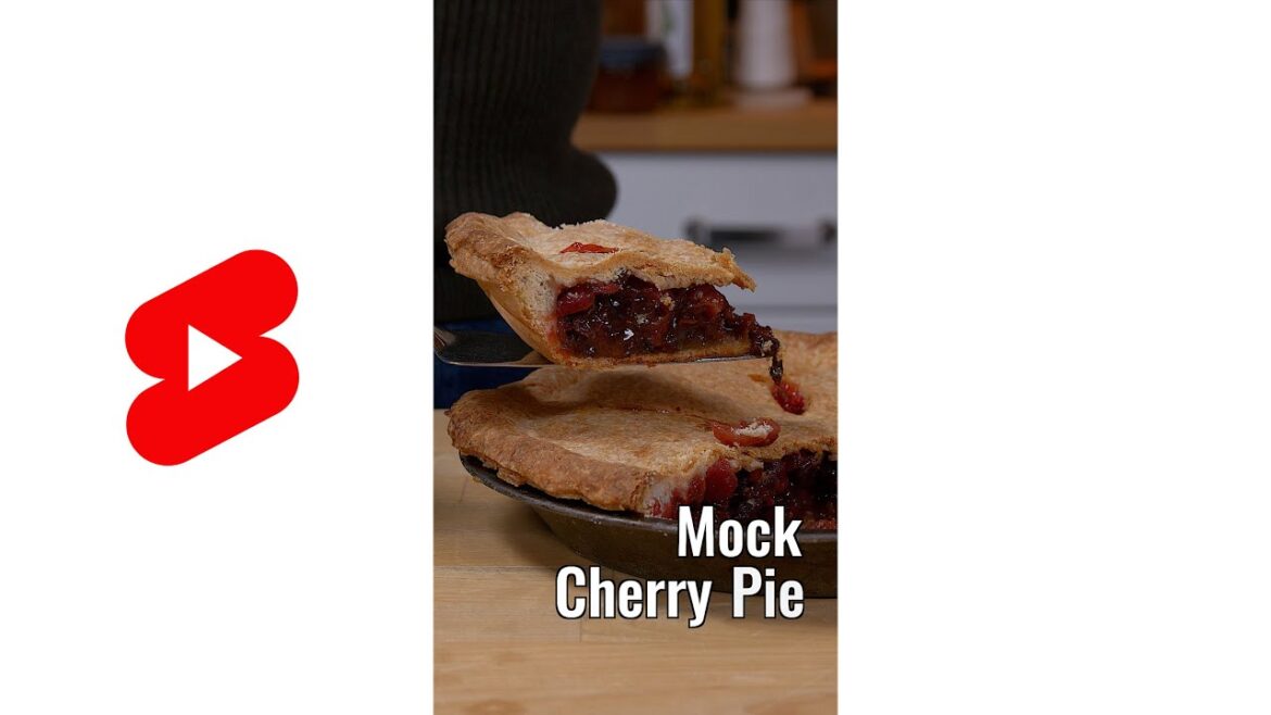 Mock Cherry Pie Recipe #Shorts