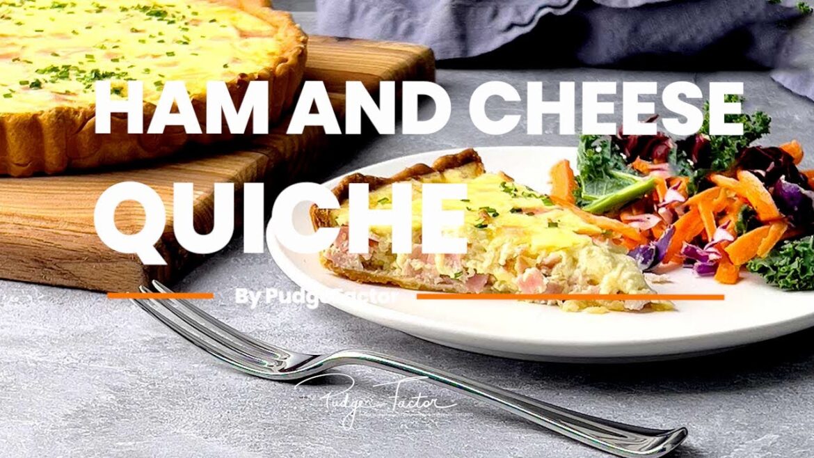 Ham and Cheese Quiche - Easy and Delicious