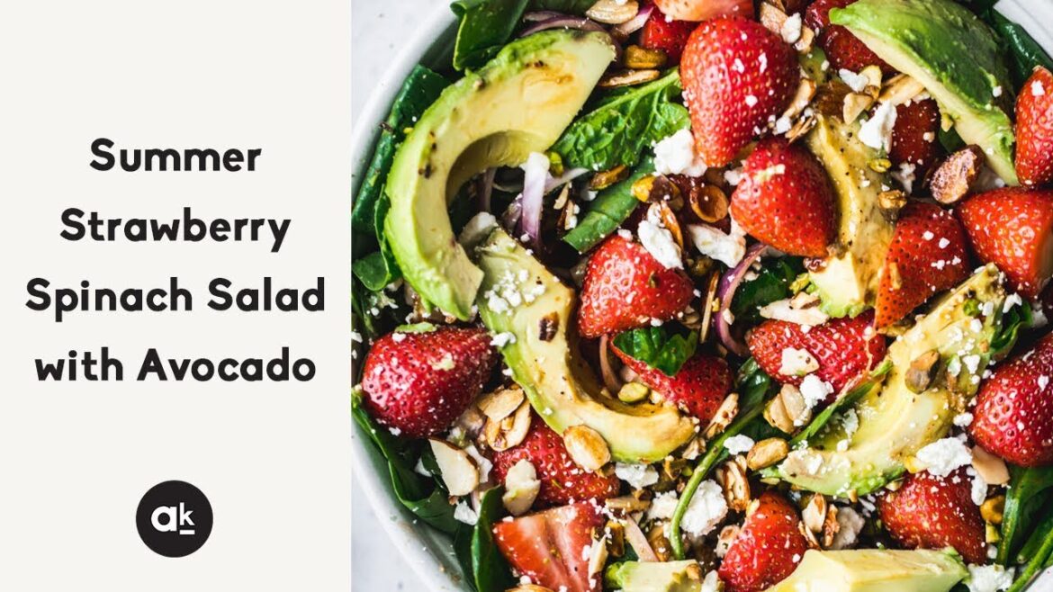 Summer Strawberry Spinach Salad with Avocado Summer Strawberry Spinach Salad with Avocado