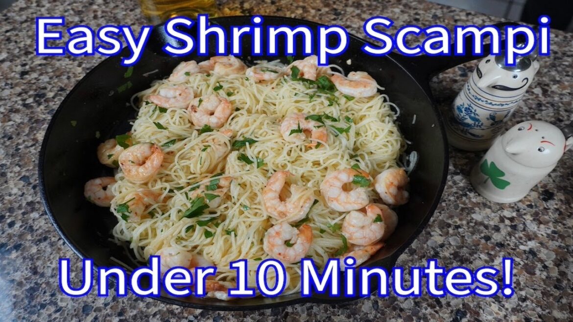 Authentic Italian Shrimp Scampi in Under 10 Minutes!!