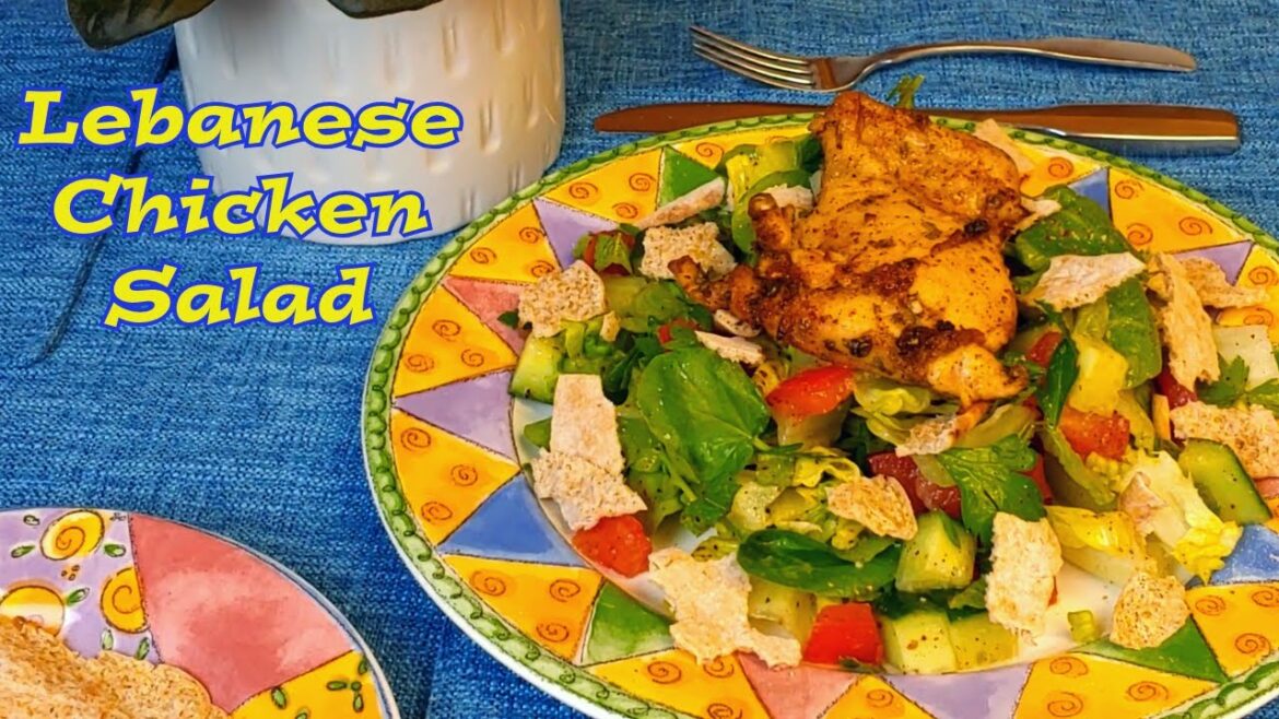 Lebanese Chicken Salad  #eatkibbeh #lebanesechickensalad #chickensalad