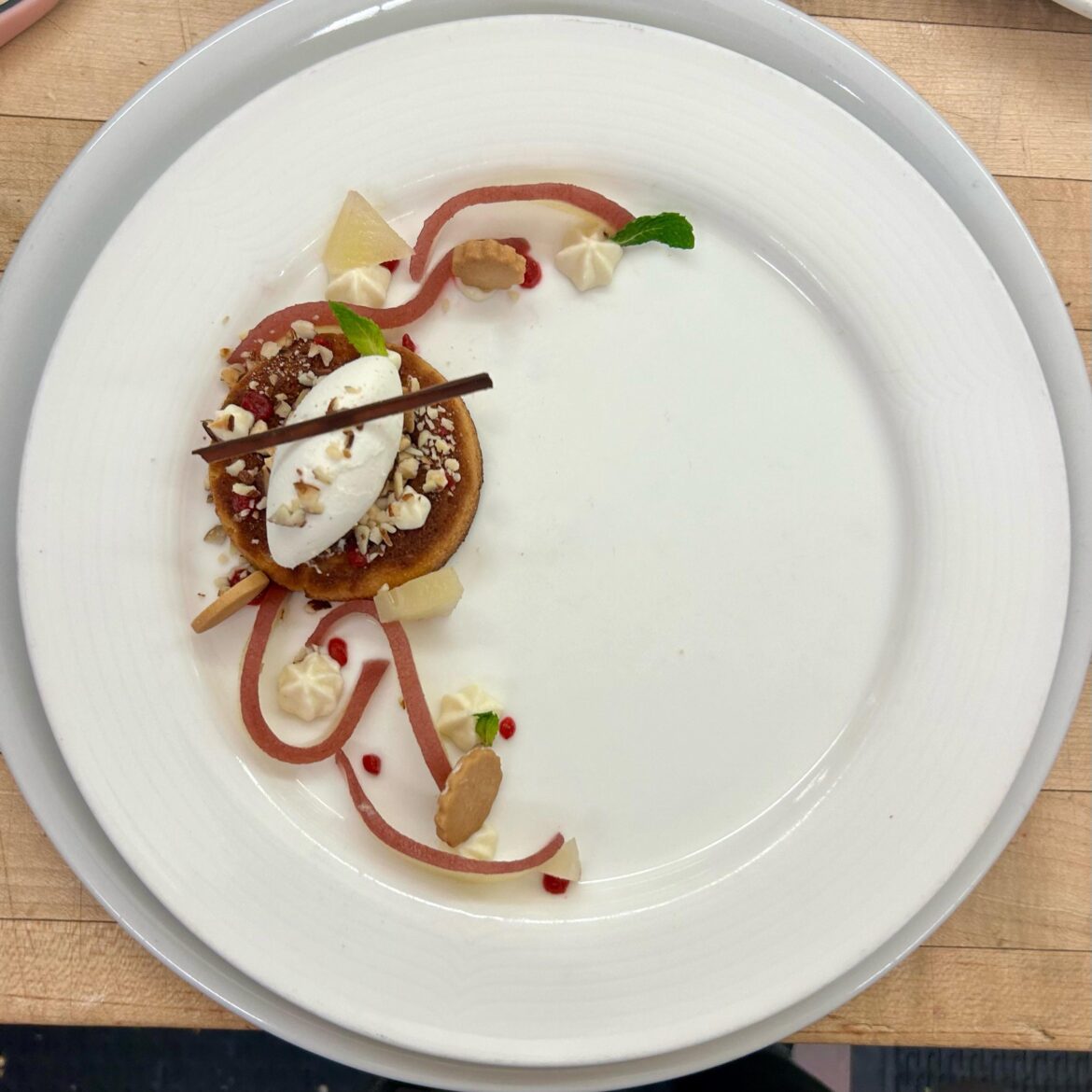 Plated Pear Frangipane Tart - Updated