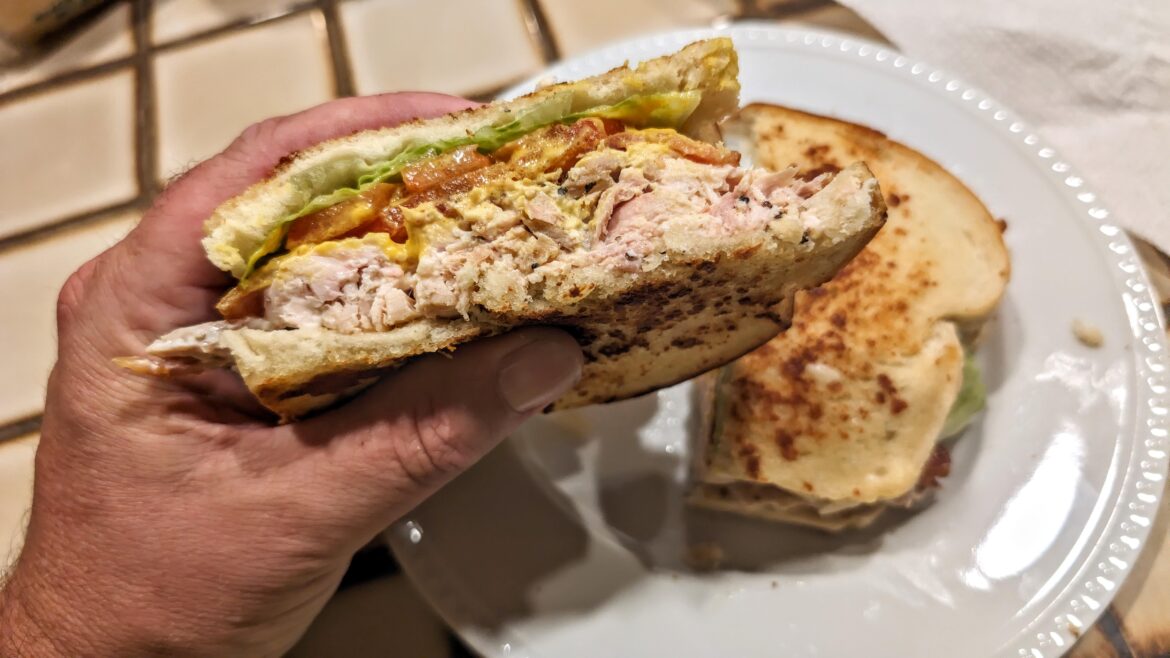 Rotisserie chicken sandwich