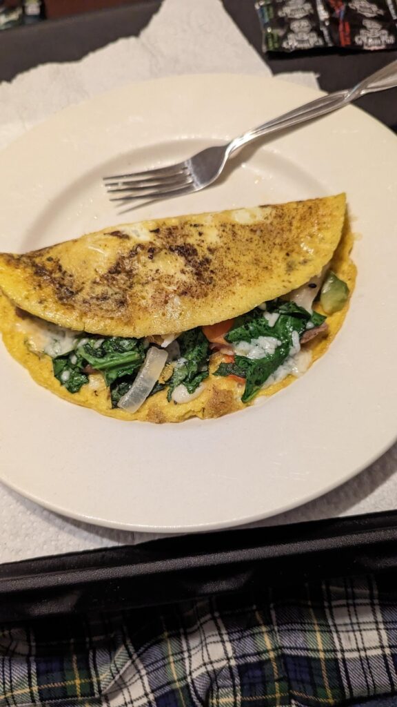 Homemade omelette