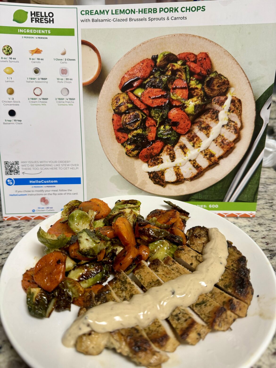 Creamy Lemon Herb Pork Chops