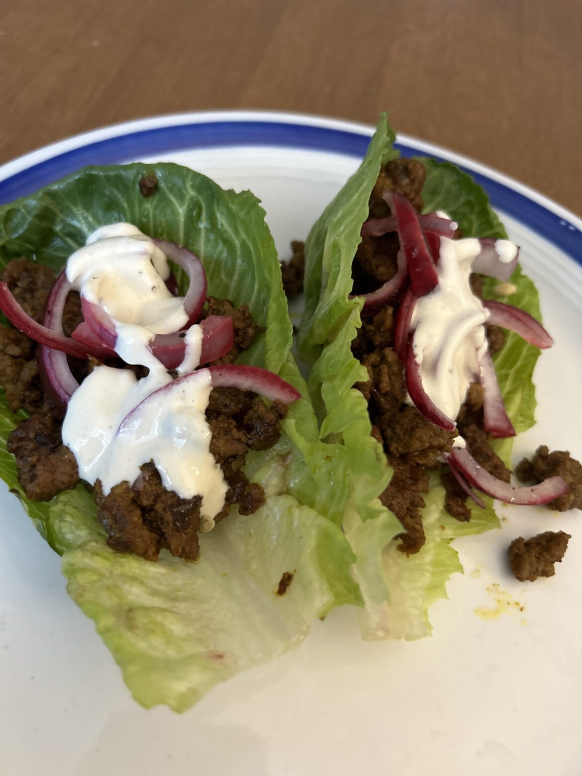One Pan Spiced Turkey Lettuce Wraps