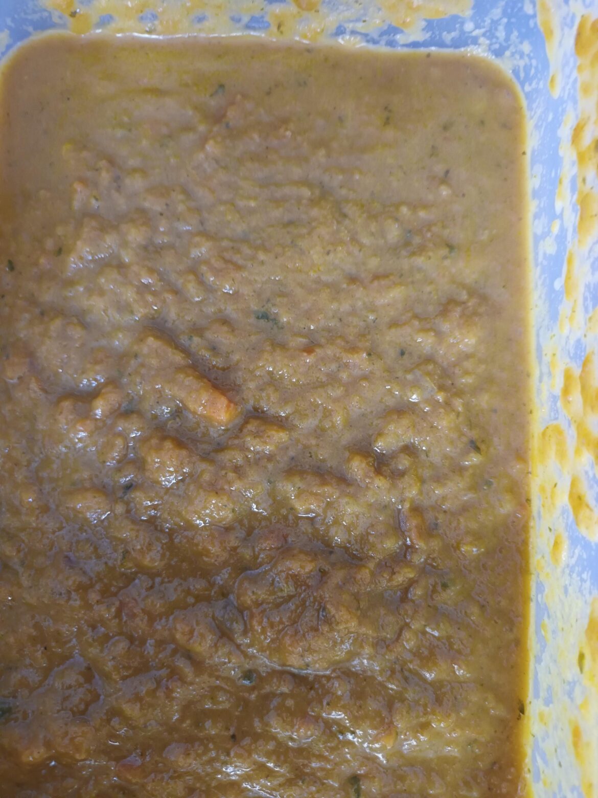 Carrot and parsley soup made in gcse foodtech