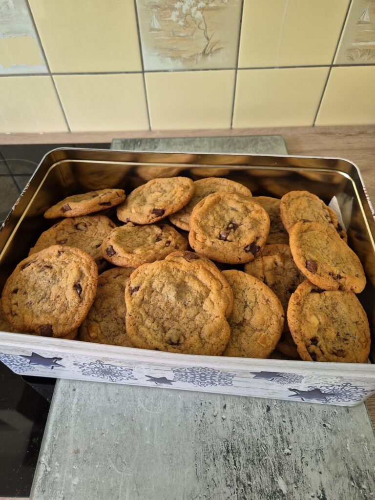 My first time baking cookies