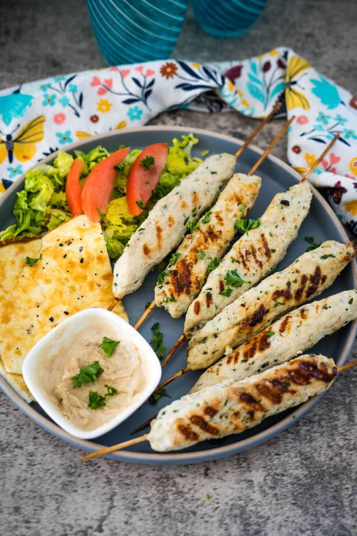 Keto Chicken Kofta Kebabs