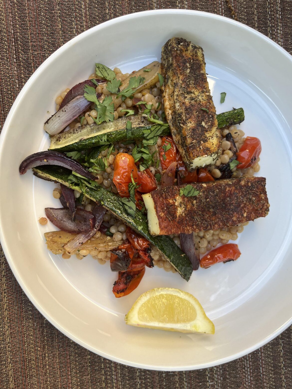 Za’atar Crusted Grilling Cheese