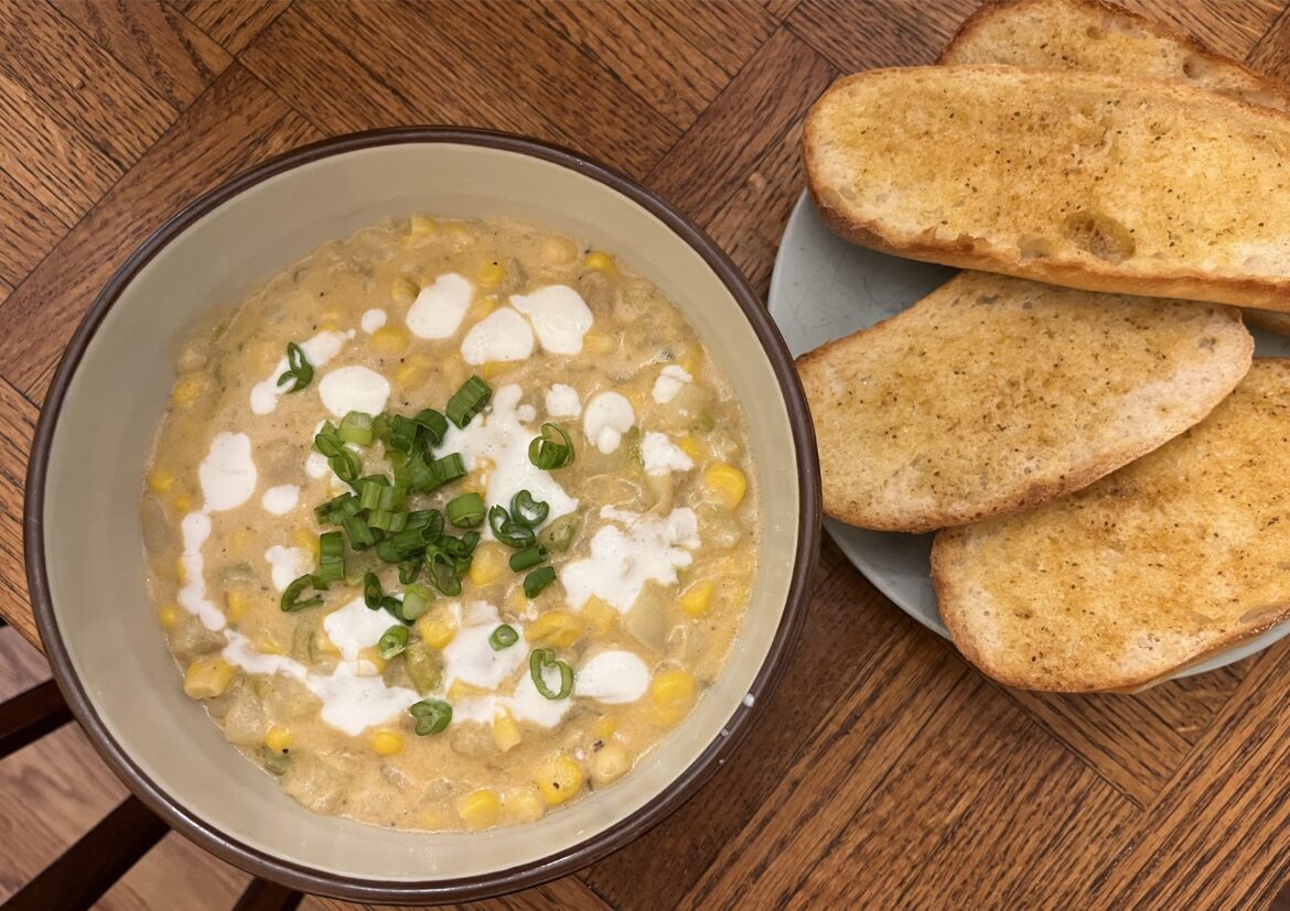 Sweet Corn & Green Pepper Chowder