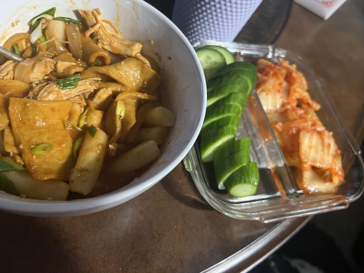 Tteokbokki with chicken