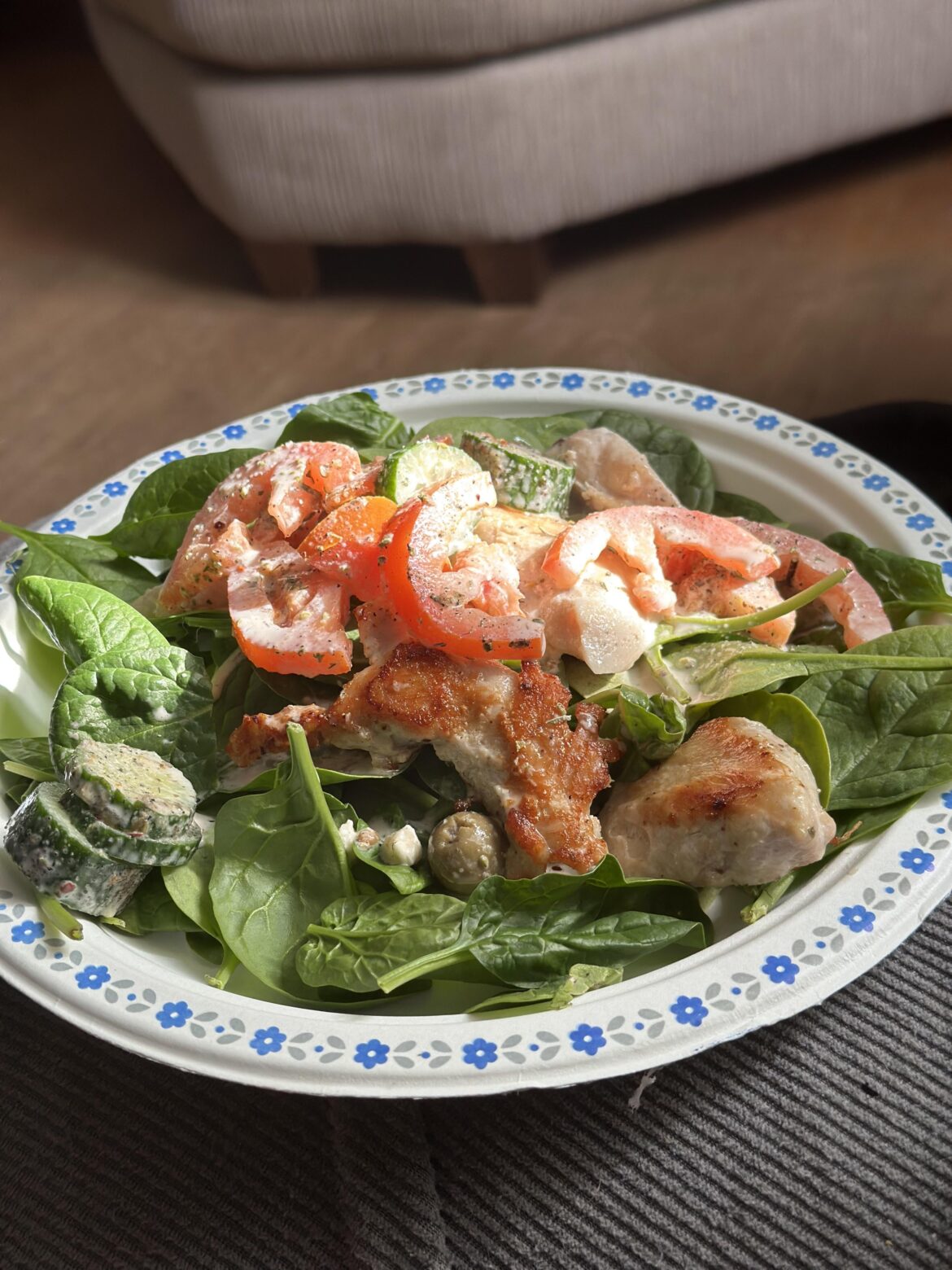Greek chicken salad