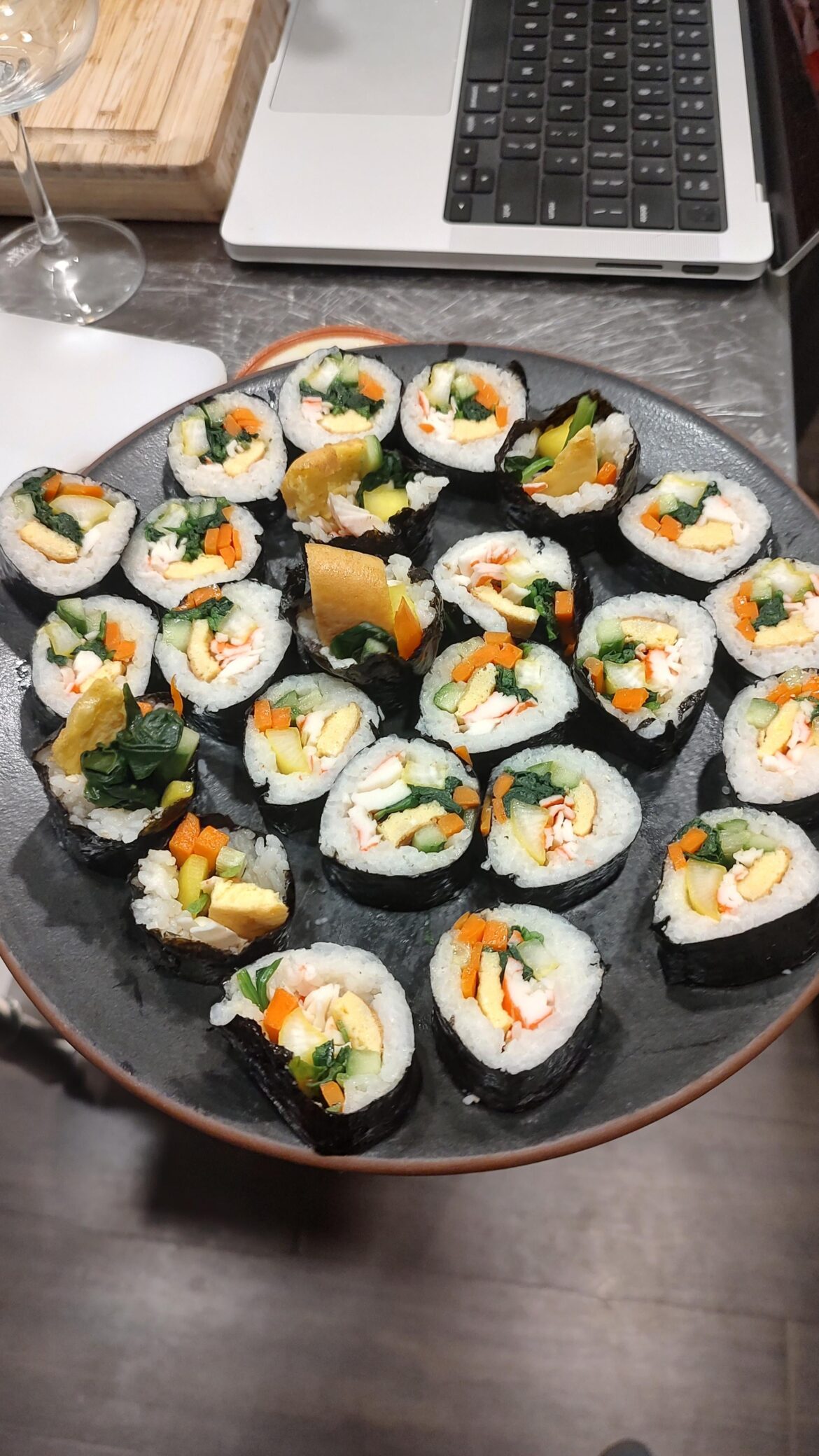 My first attempt at kimbap