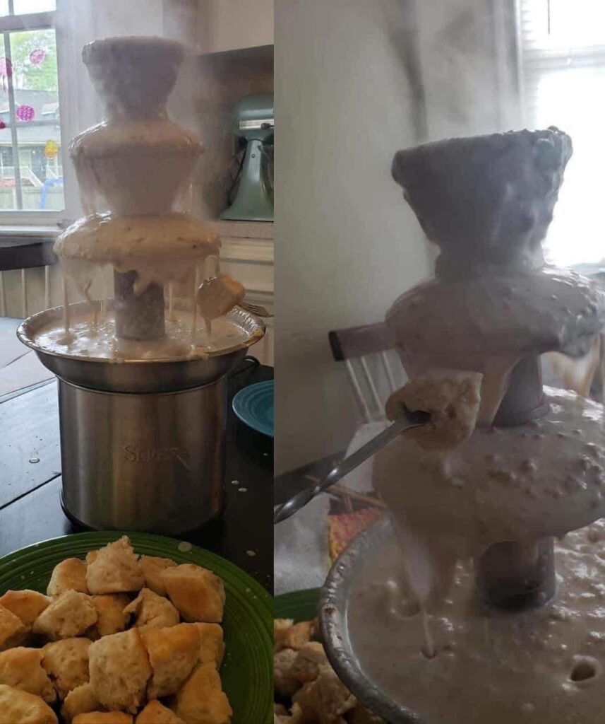 Biscuits and Gravy Fountain