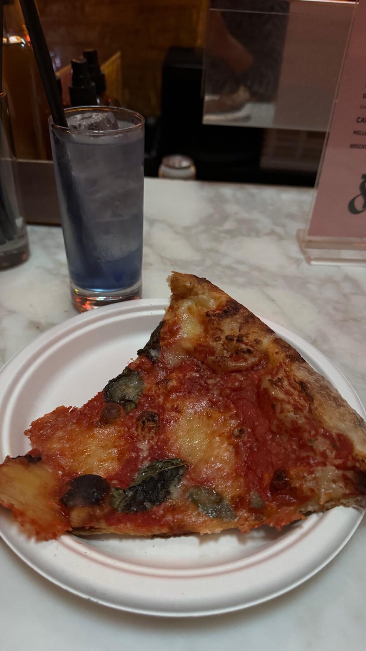 Margherita pizza from North of Brooklyn Pizzeria in Toronto