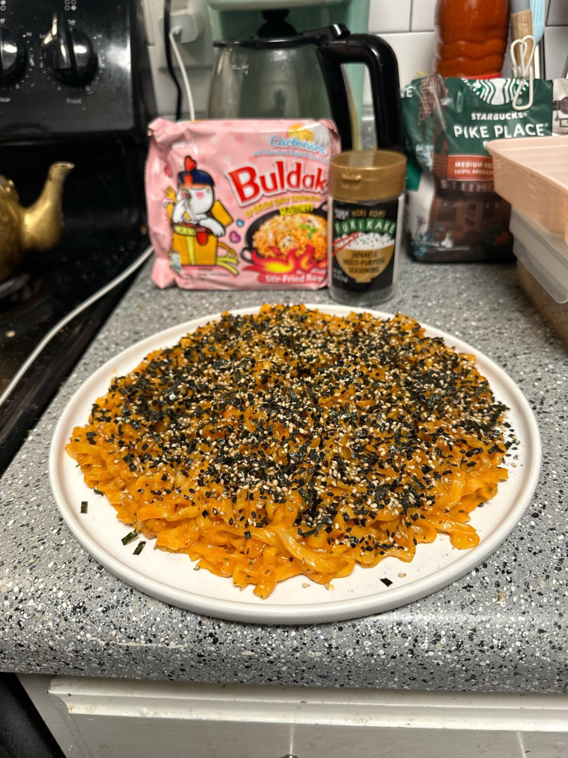 Carbonara Buldak is surprisingly good