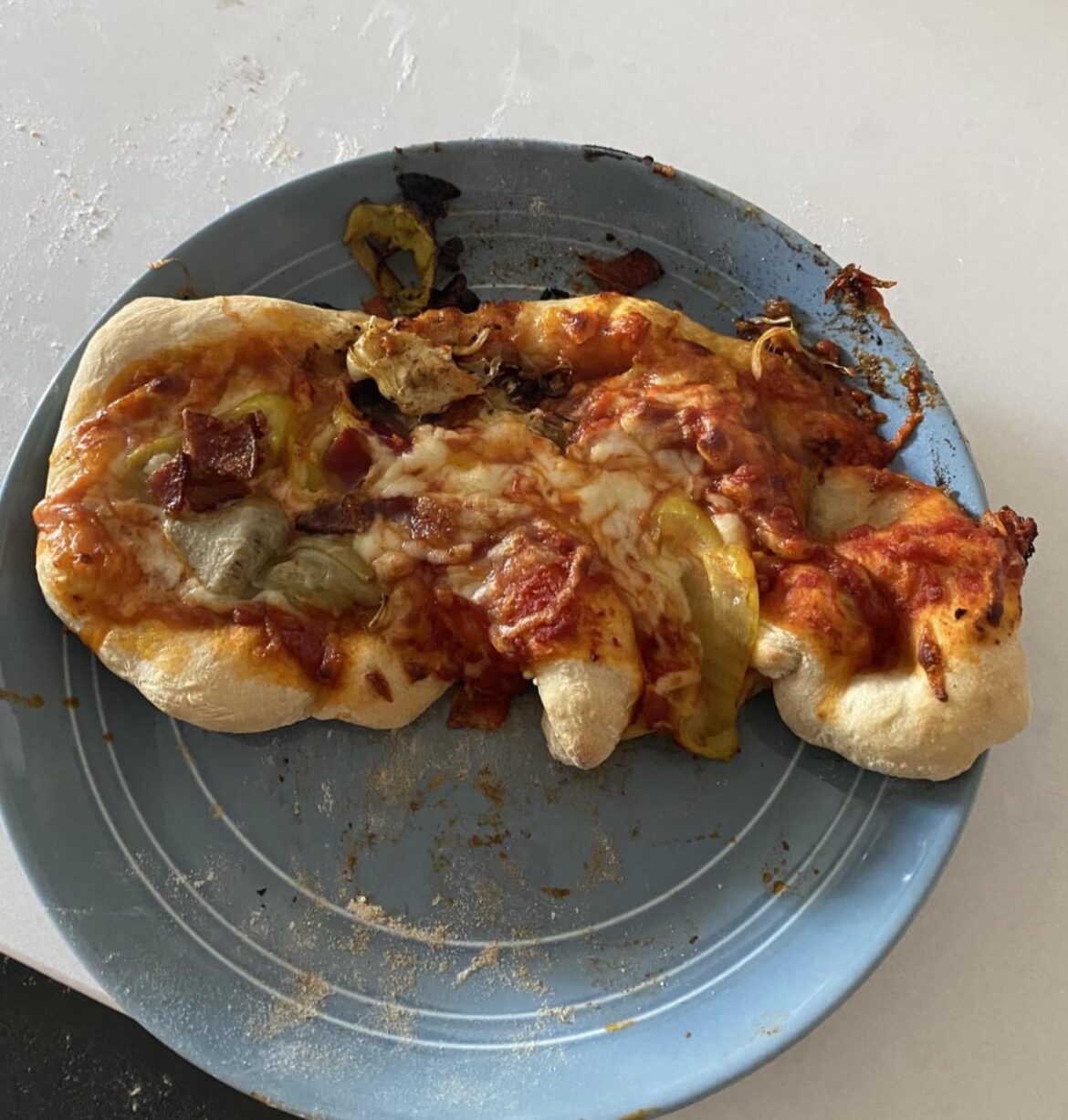 Home made pizza from scratch