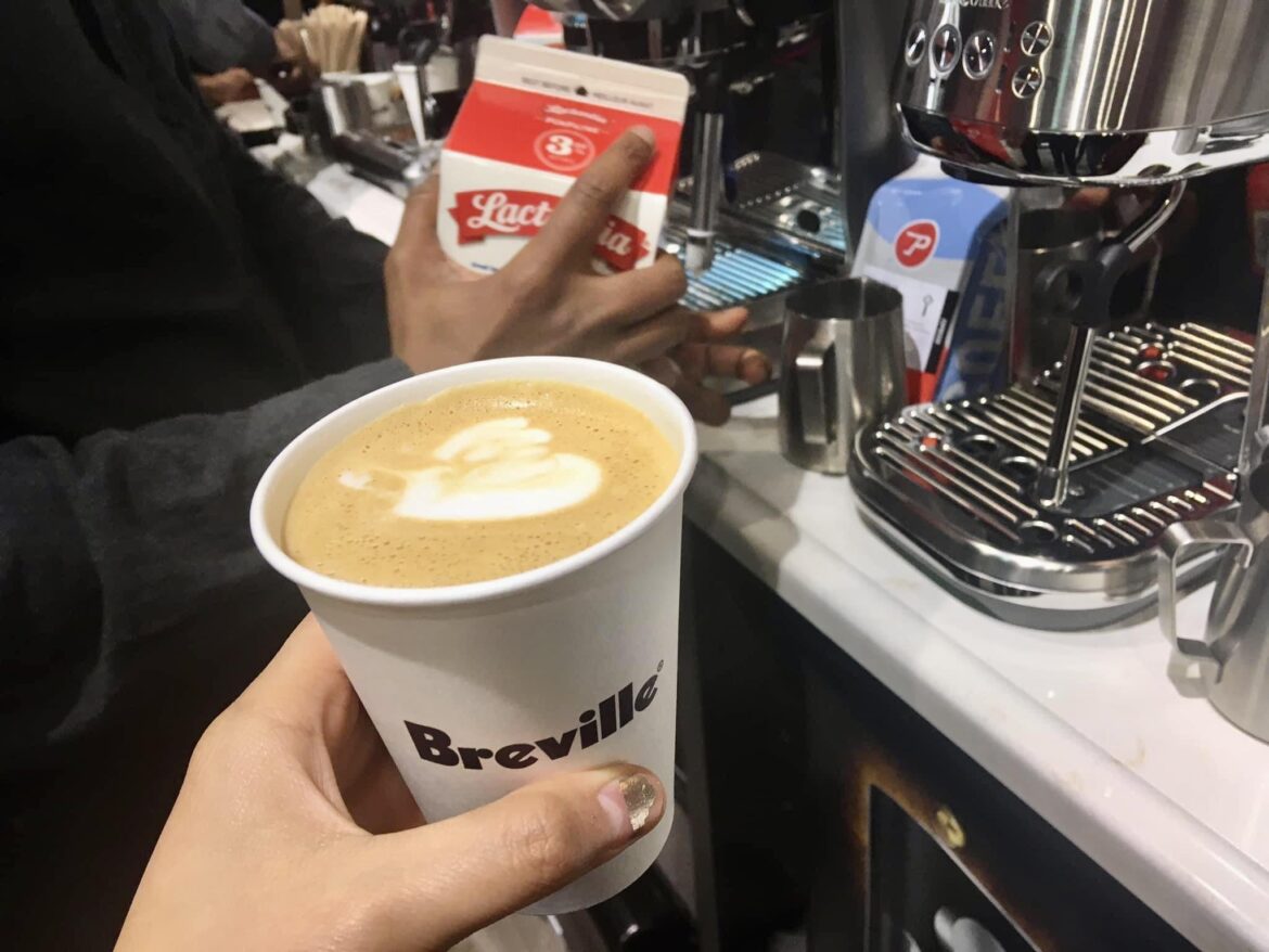 Latte art class at Hudson’s Bay in Toronto