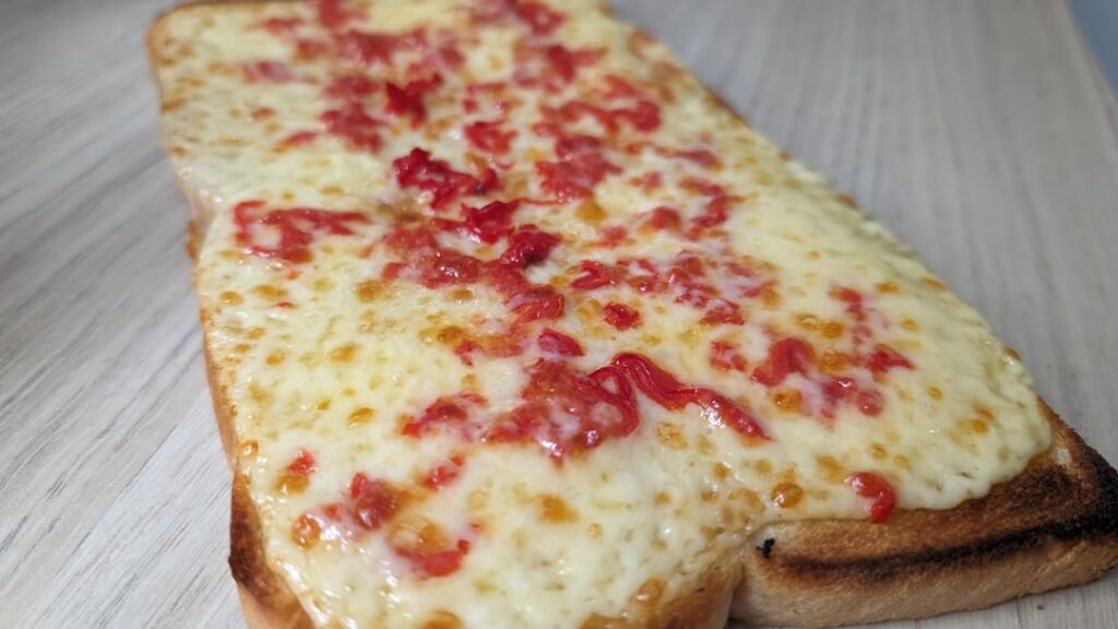 Cheese on toast.... And scotch bonnet.