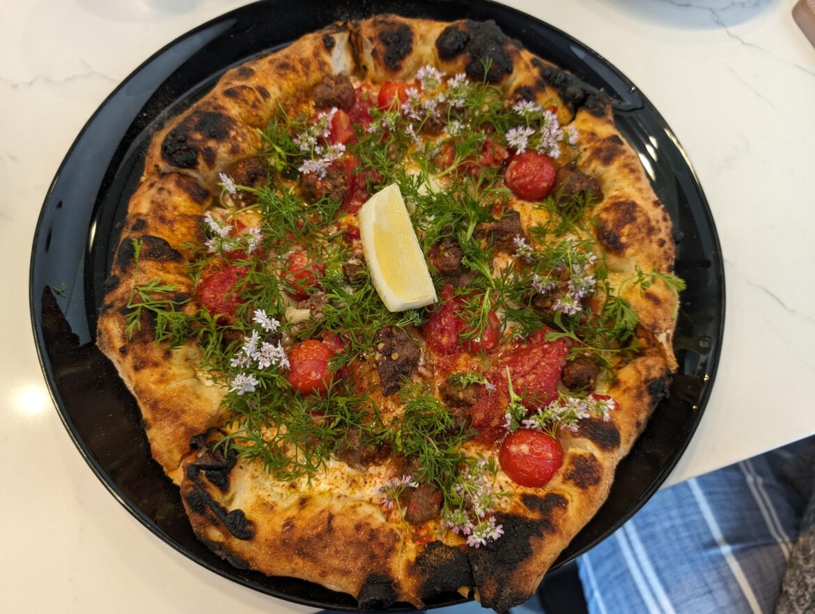 This lamb pizza from Pizzeria  Sei is the best thing I have eaten this month