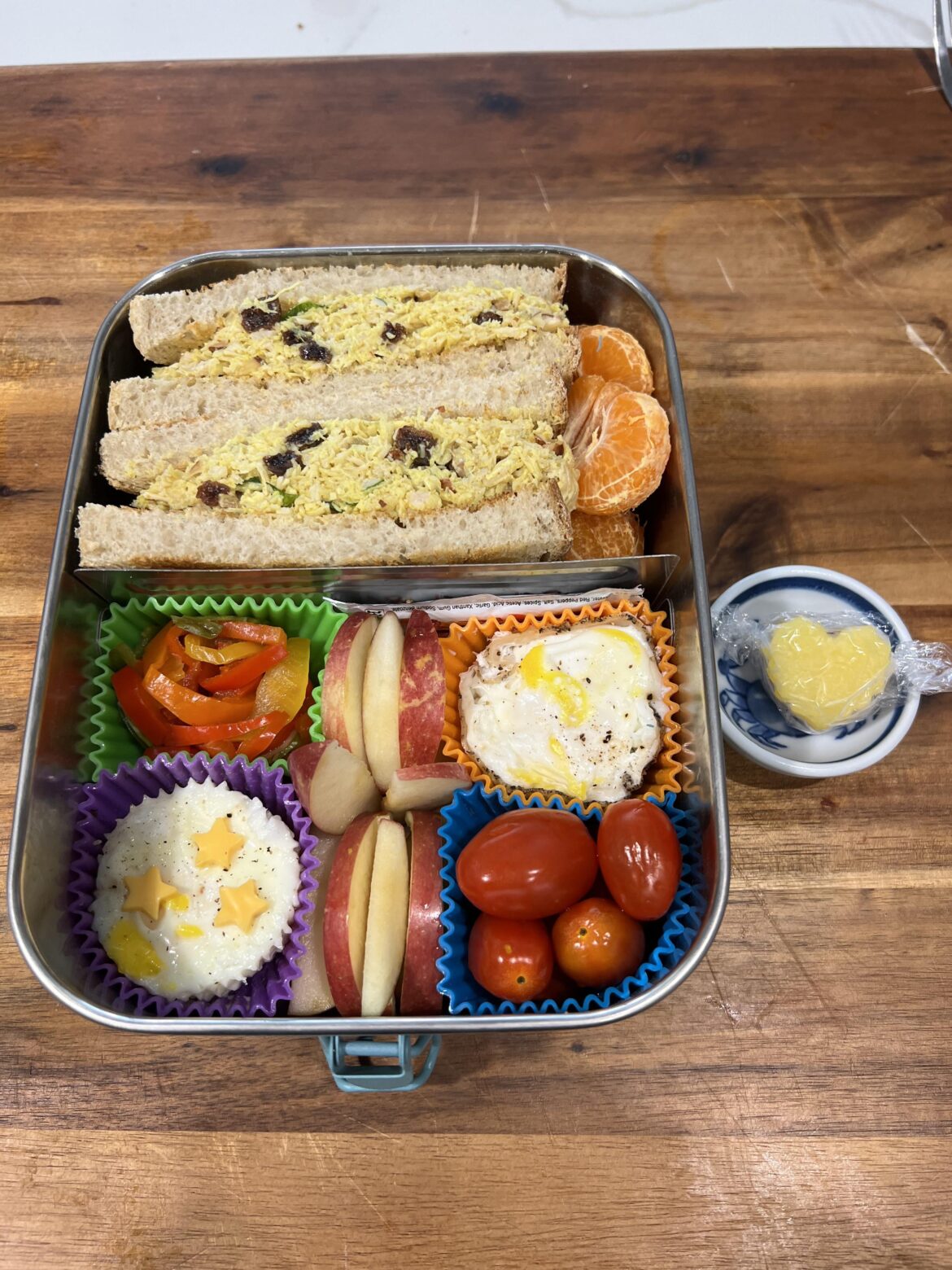 Curry Chicken Sando Bento