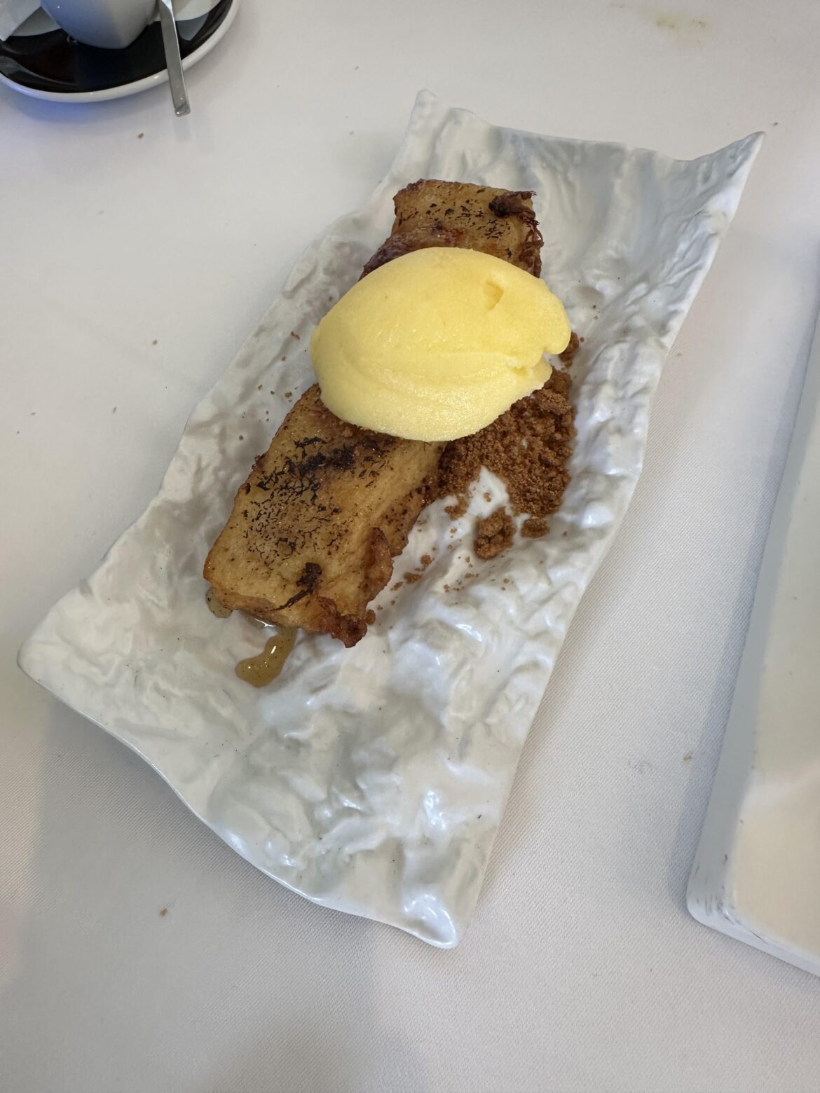 Sorry, you can’t have any of the sauce or crumble….