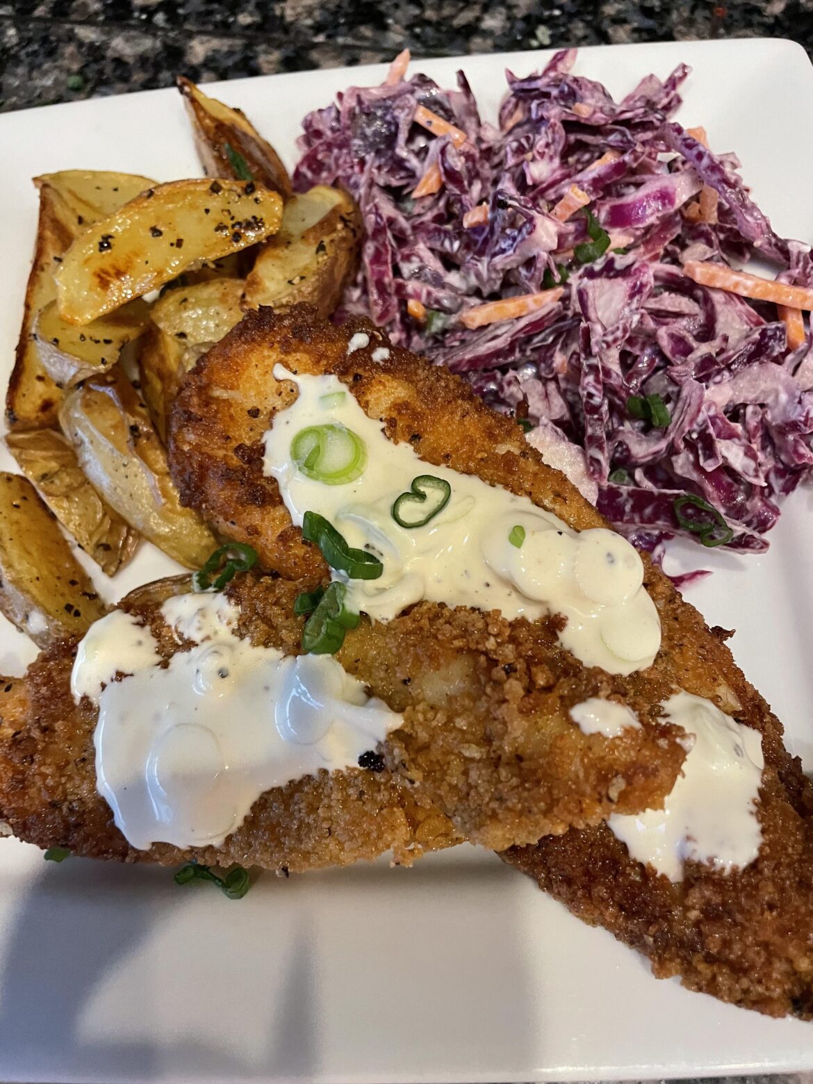 Louisiana style Tilapia .