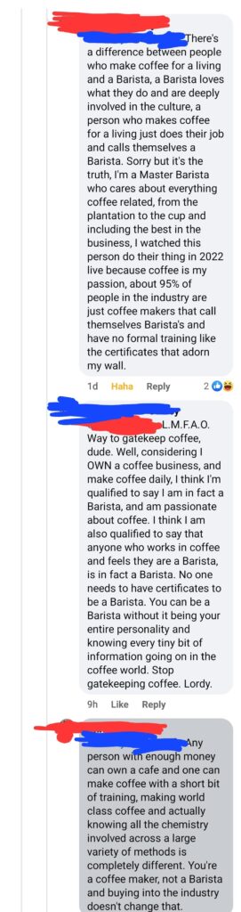 Sorry ya'll, 95% of us aren't Baristas. 🤣