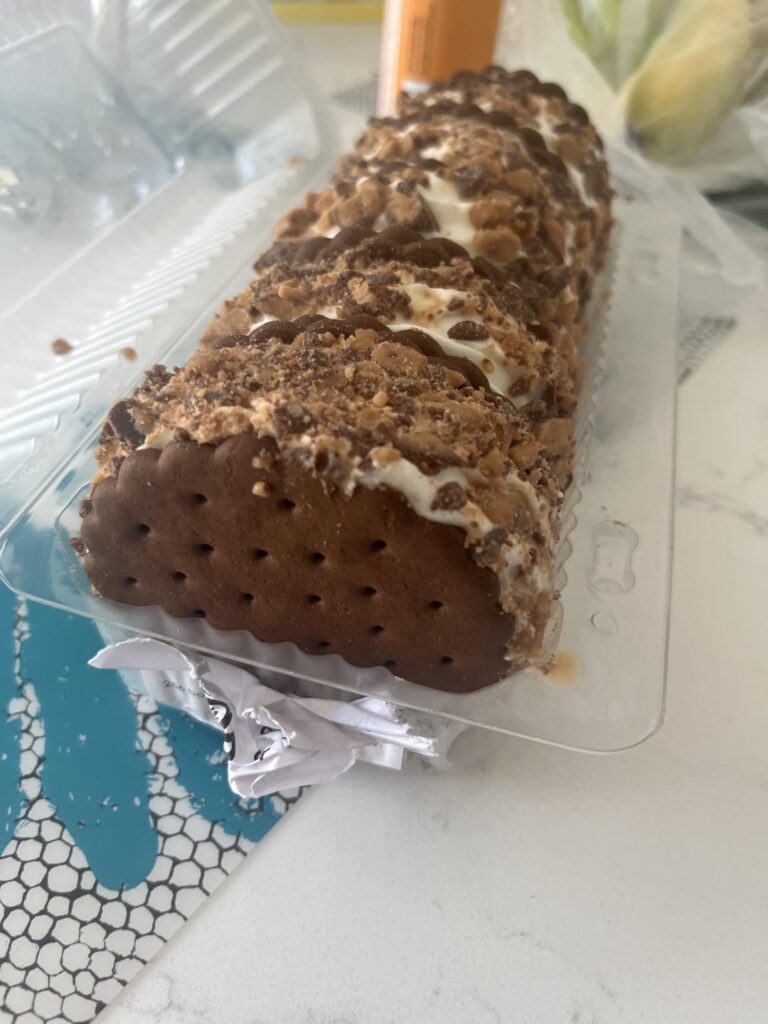 calorie estimate for these skor ice cream sandwiches?
