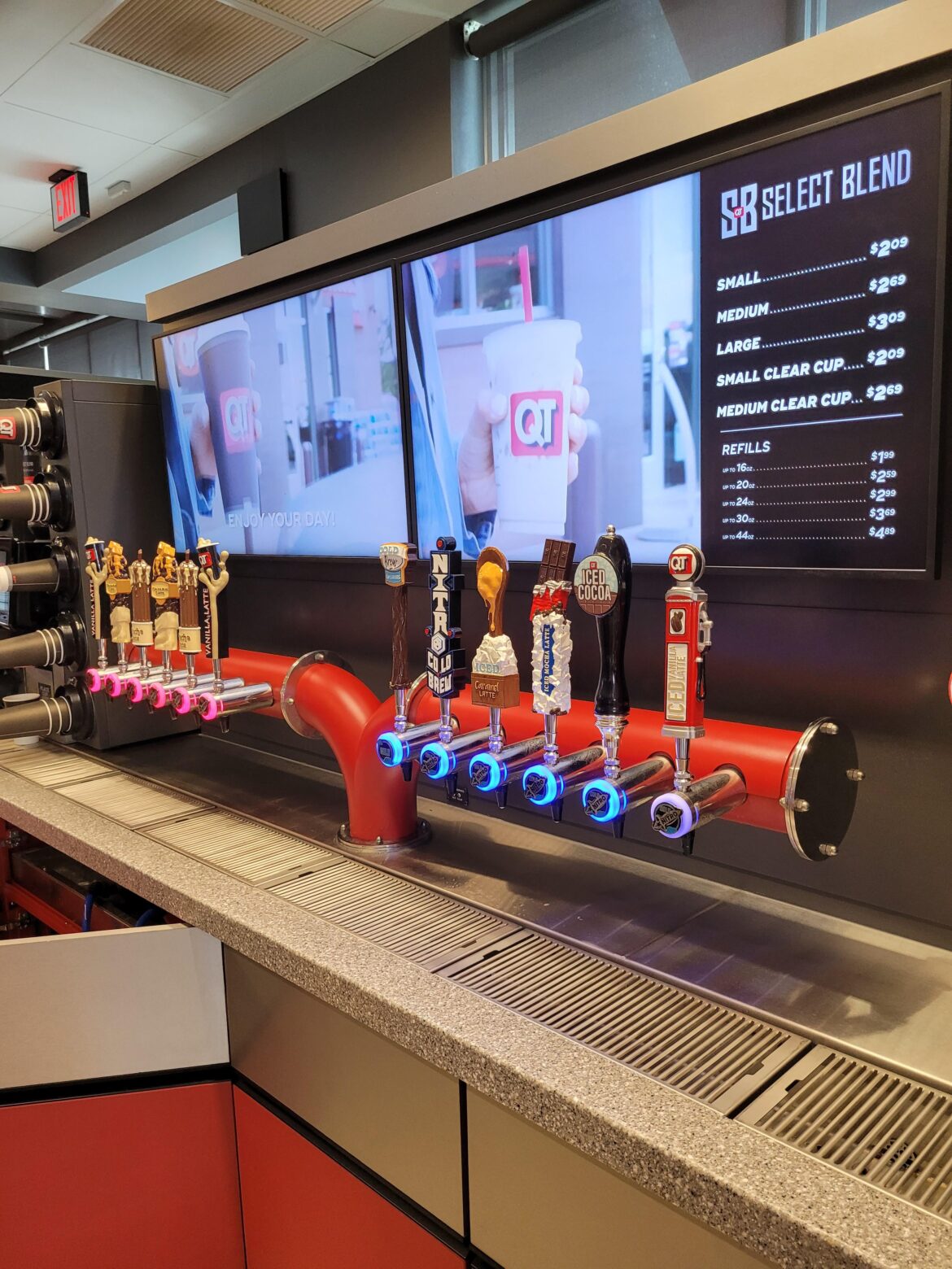The new hot and cold brew dispenser at my Local QT in Kansas City,MO