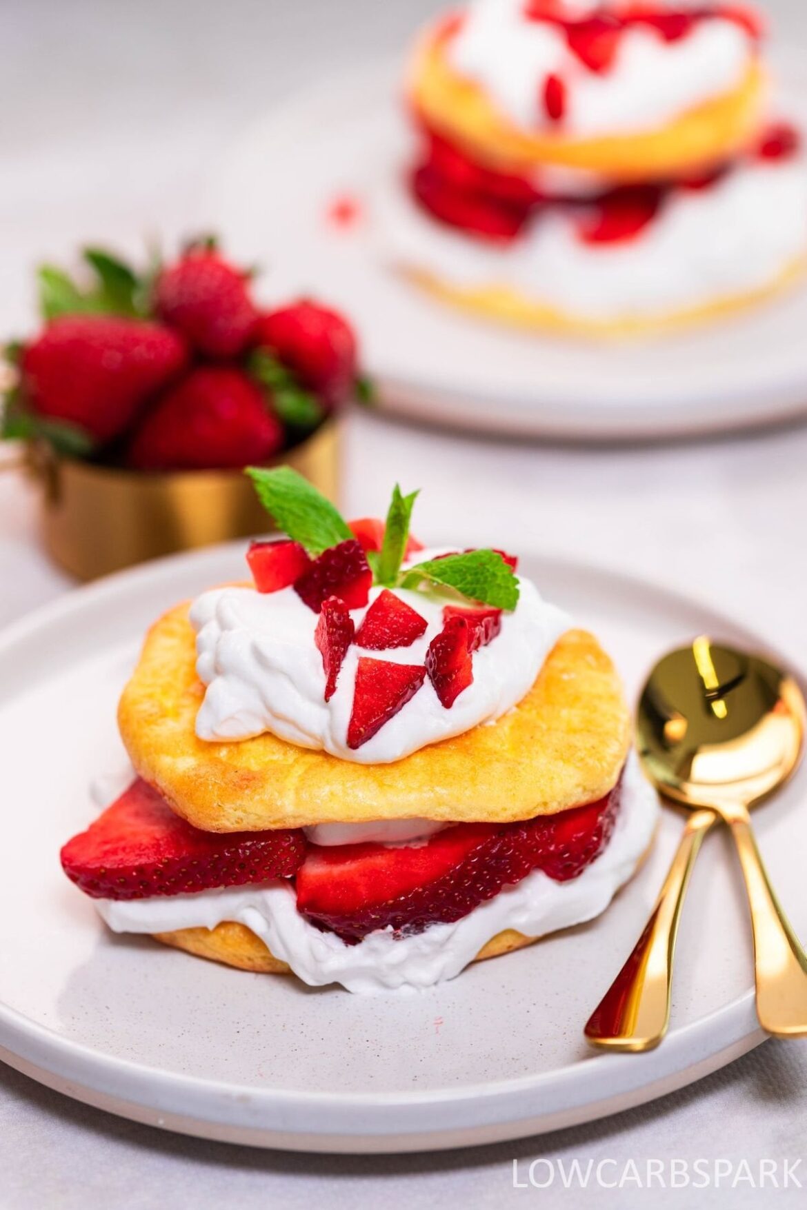 Keto Strawberry Shortcake
