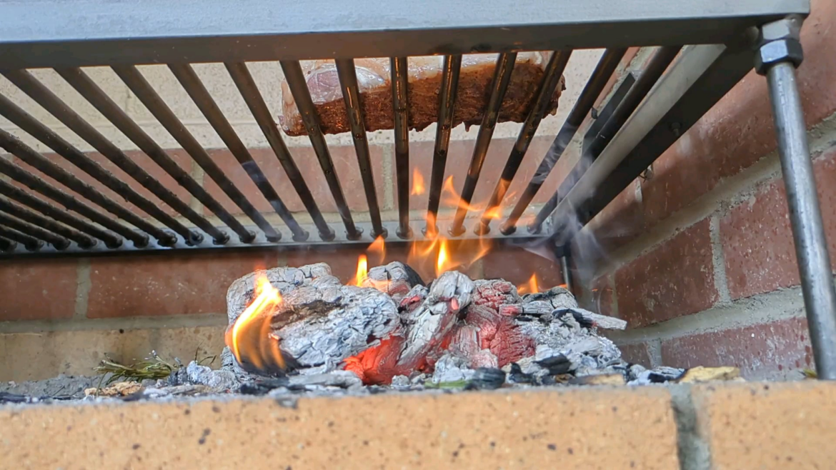 Is this the right place for slow motion videos of dripping meat fat on burning oak chunks?