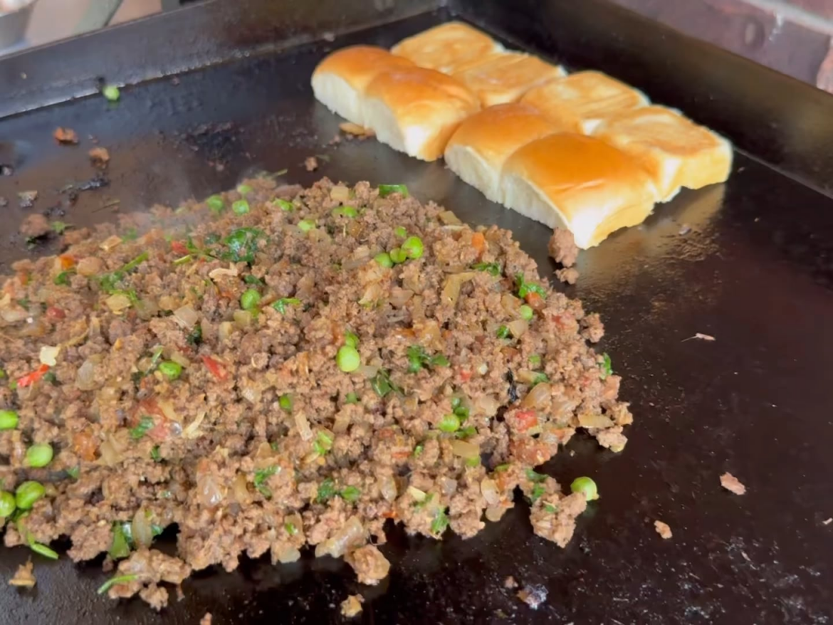 King's Hawaiian Sliders with Beef Keema (Indian style ground beef)