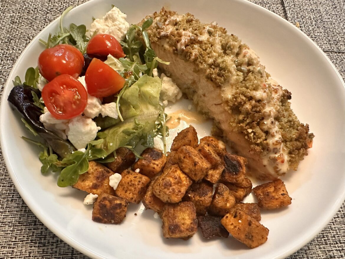 Pepita-Crusted Salmon