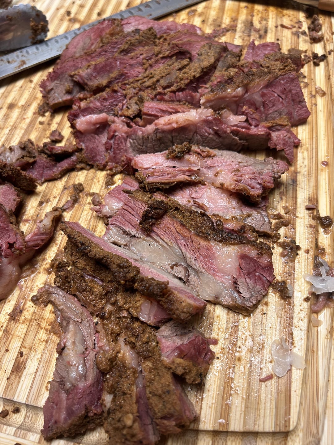 Local Texas beef short ribs. Pastrami style. Brined two days. Rubbed