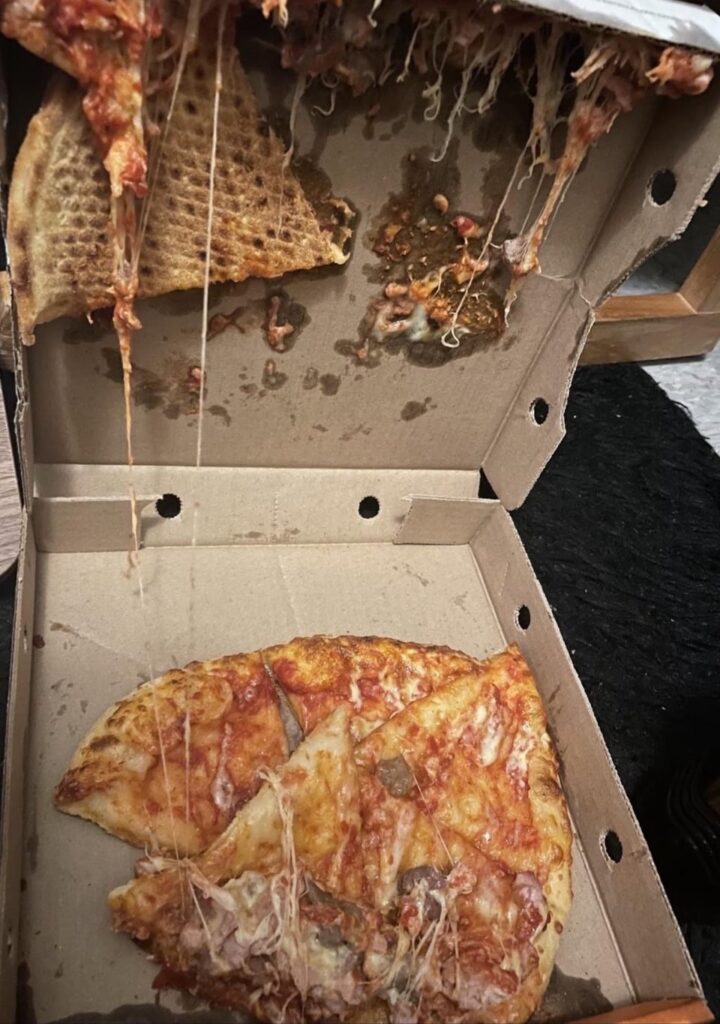 Ordered pizzas and they arrived like this