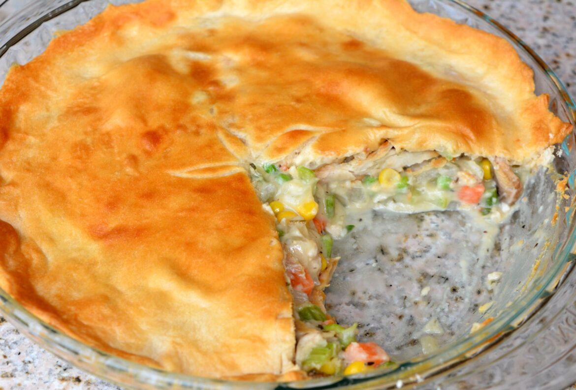 (231 cal, 14 P) Low cal chik'n pot pie. Easy to make, used Pillsbury crescent roll for crust. It was delicious.