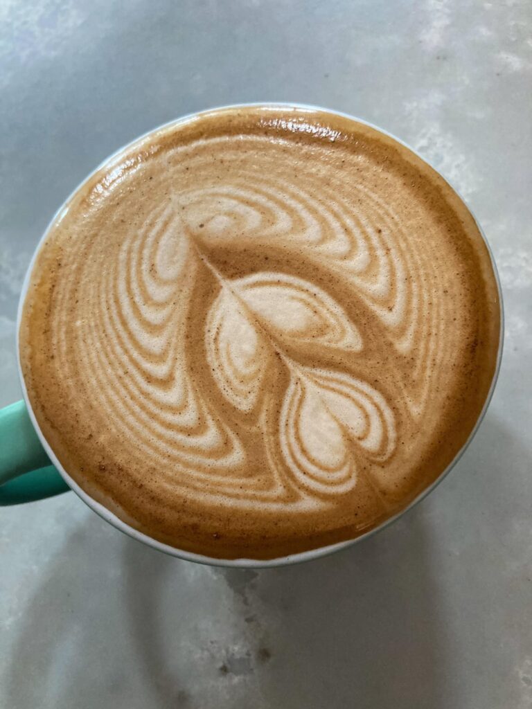 Recently practice of latte art