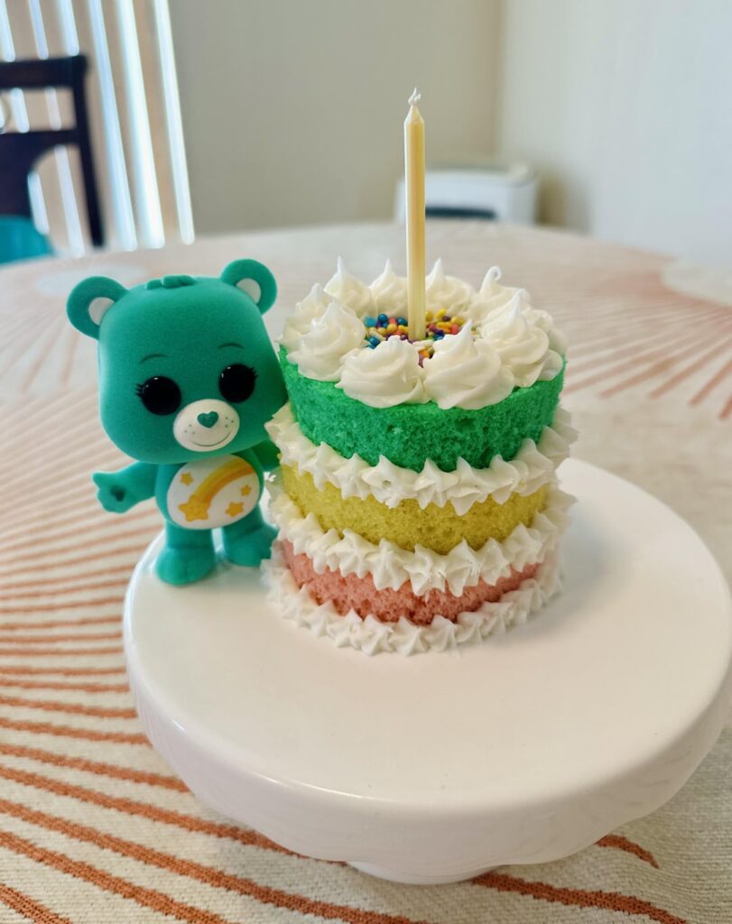 Tiny cake for tubie’s first birthday Tiny cake for tubie’s first birthday