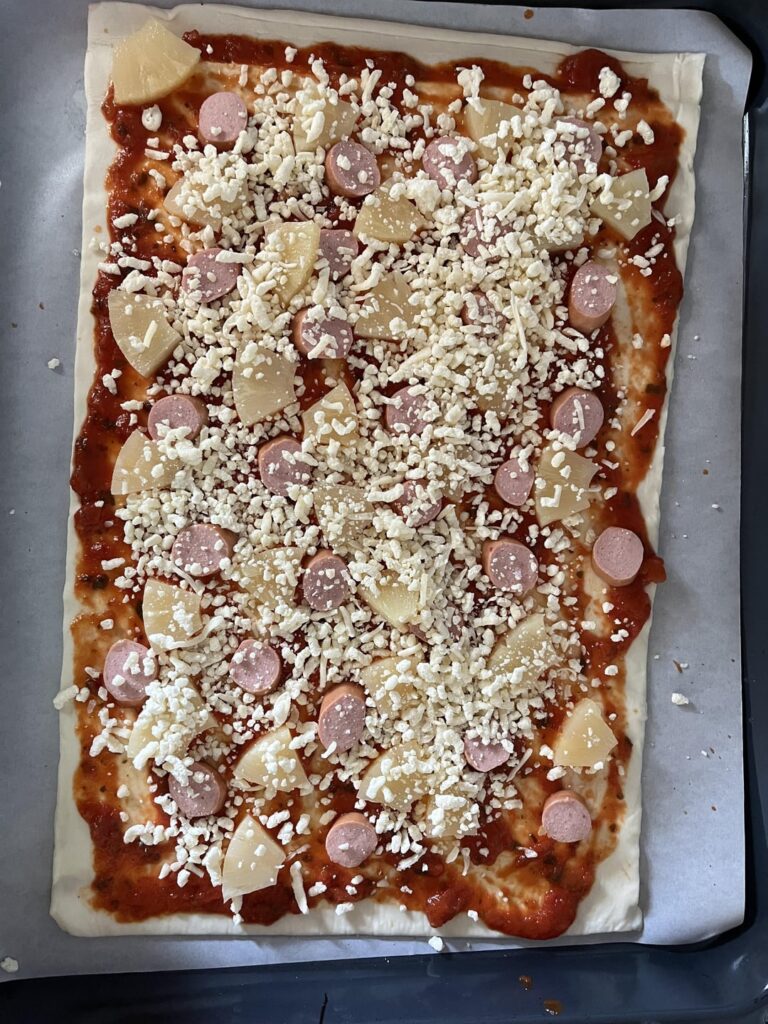 My take on cursed pizza
