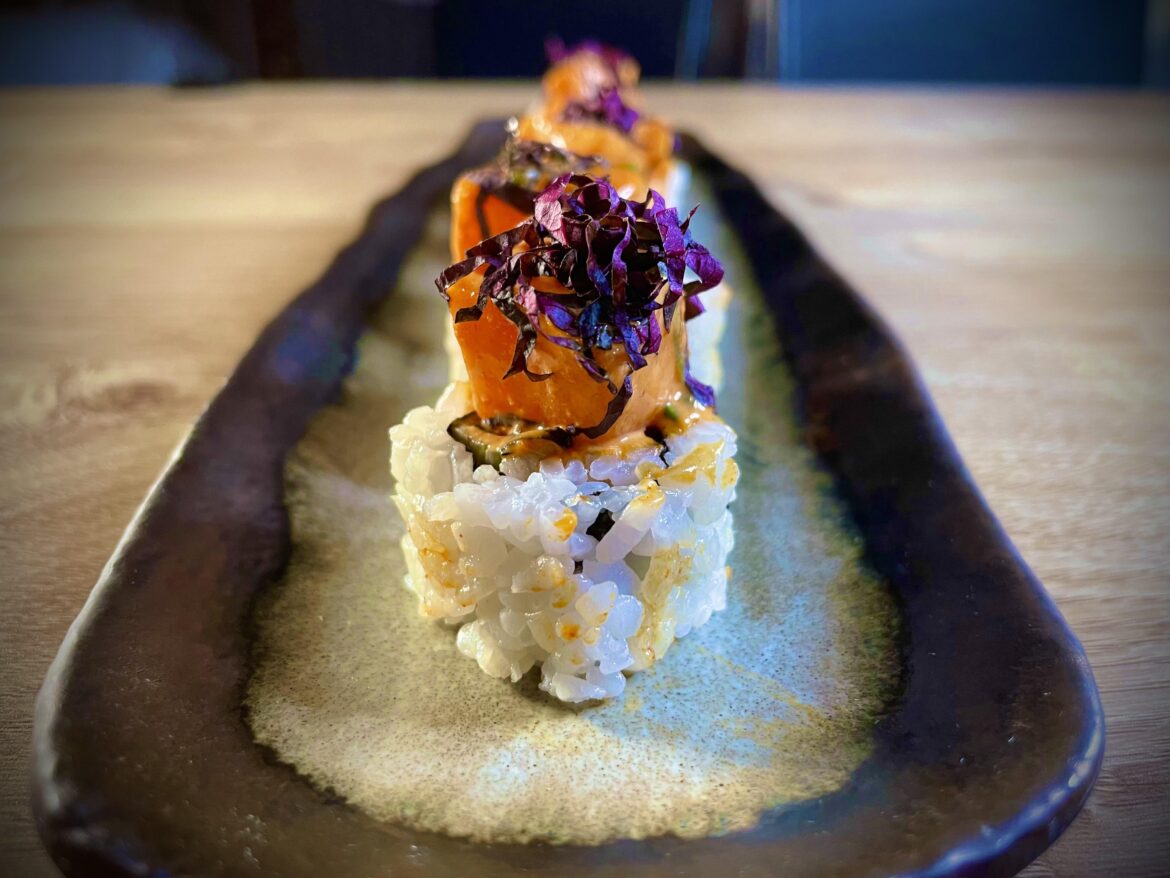 Spicy Salmon Sushi Roll